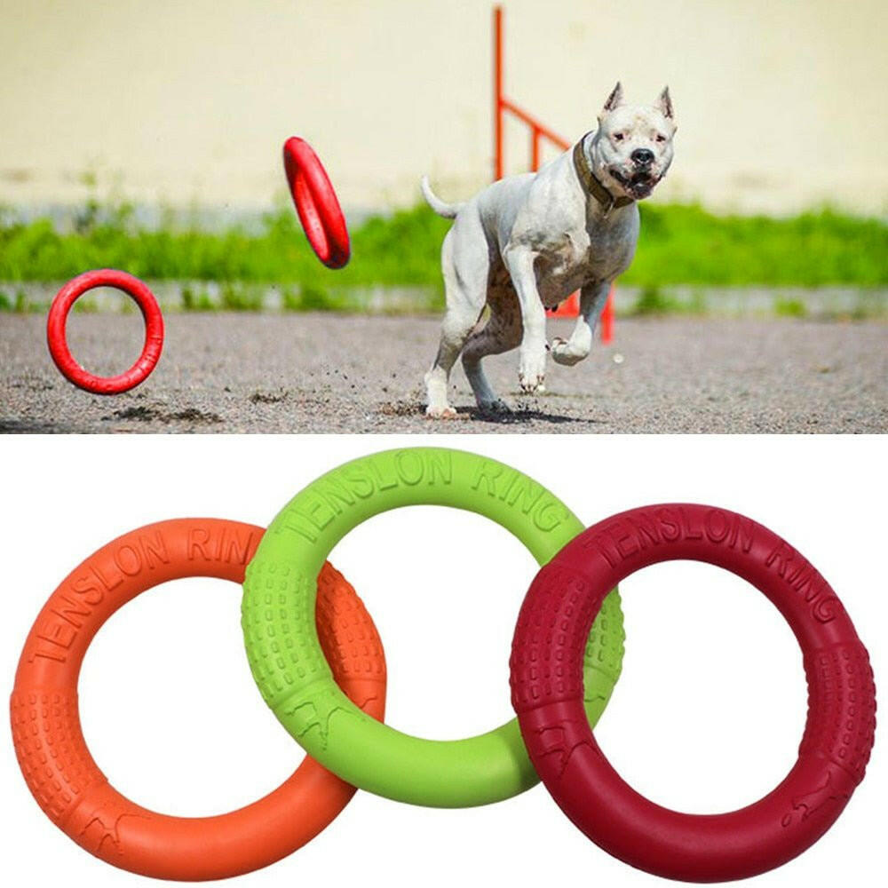 Flying Discs Pet Training Ring Interactive Training Dog. - linilee