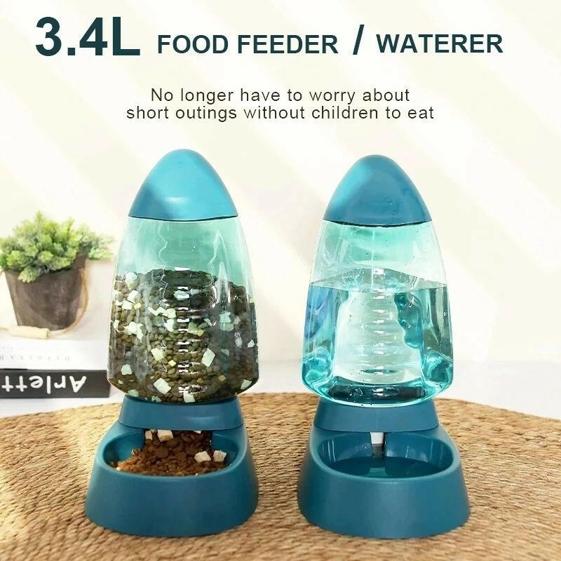 Drinking Water Feeding Bowl Sailboat Type Large Capacity. - linilee