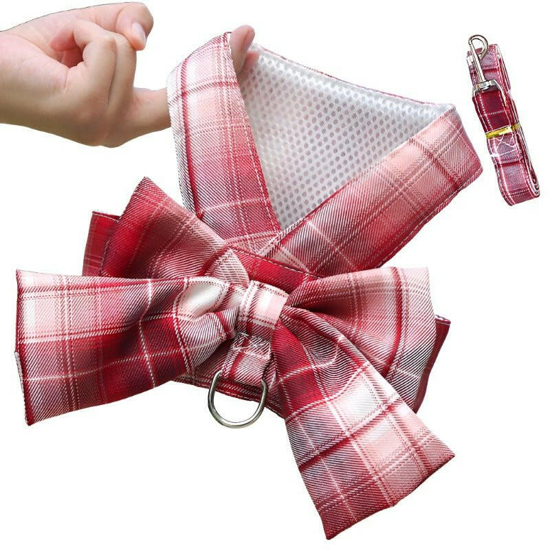 Plaid Vest Type Leash. - linilee