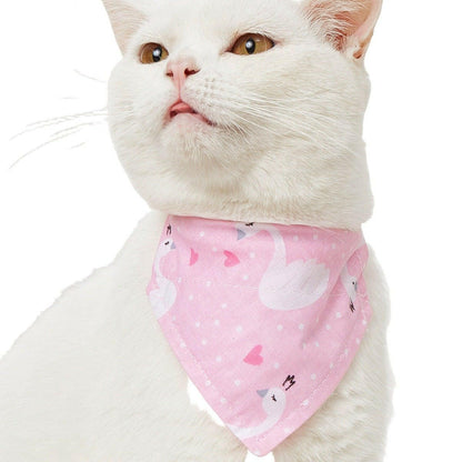 Pet Saliva Towel Cat Triangle Towel Cat Collar - linilee