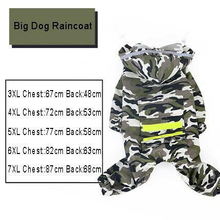 Dog Raincoat Jumpsuit Rain Coat Dog Clothes - linilee