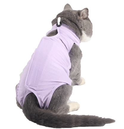 Cat Surgery Recovery onesie for cat after surgery - linilee