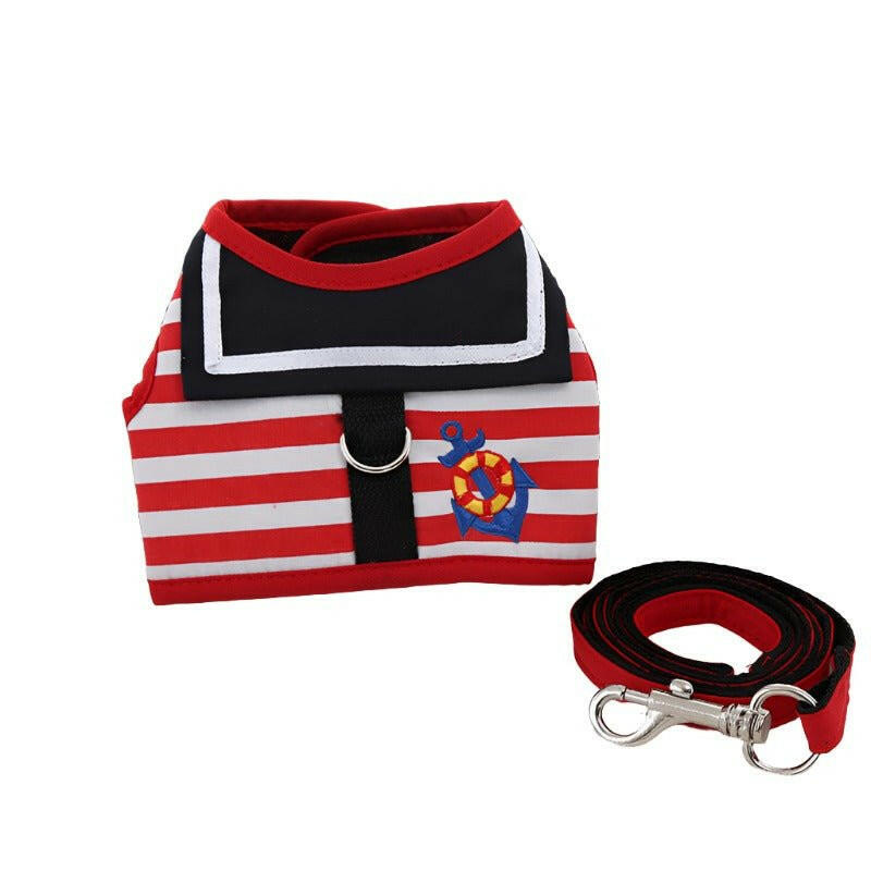 Dog Navy Chest Strap. - linilee