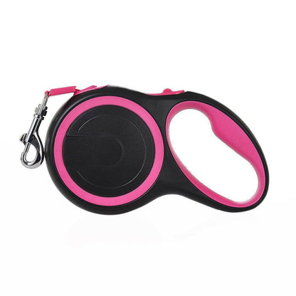 Automatic Retractable Leash With LED Flashlight One Tow Two Double-Headed Dog. - linilee