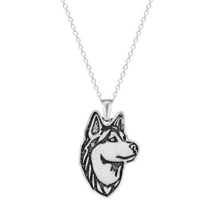 Husky Dog Puppy Pet Lovers Necklaces Pendants - linilee