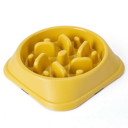 Dog Bowl Pet Slow Food Bowl Anti-Overturning. - linilee