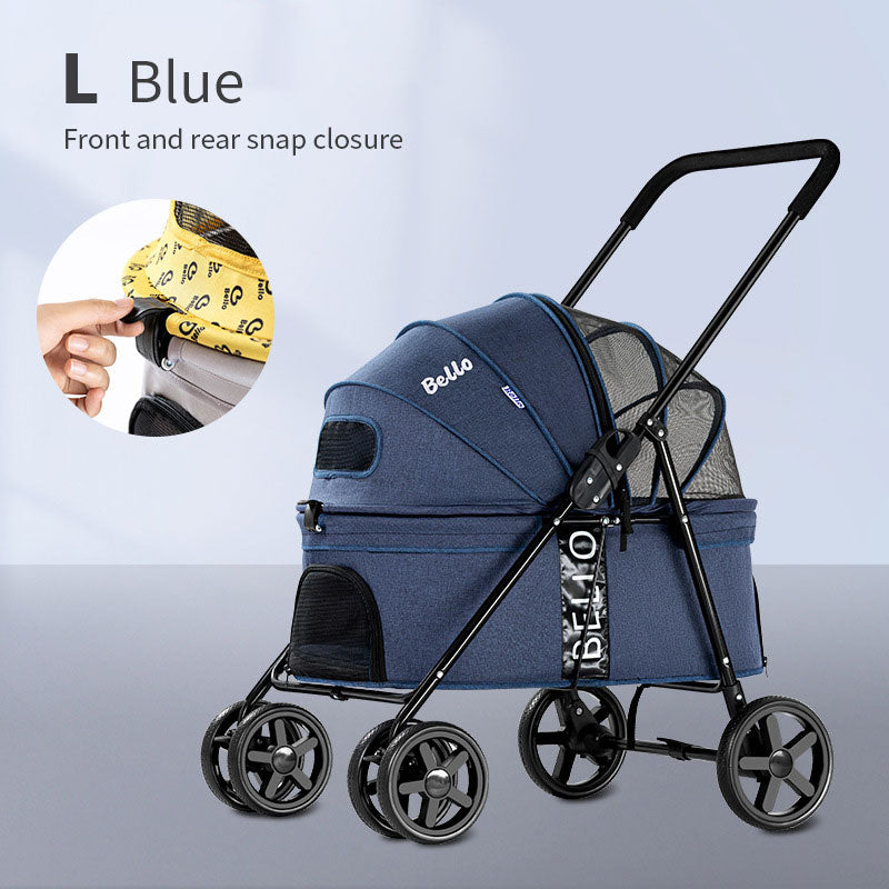 Pet Stroller Dog Stroller Pet Car - linilee