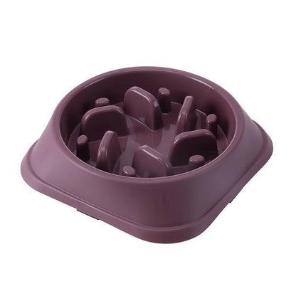 Dog Bowl Pet Slow Food Bowl Anti-Overturning. - linilee