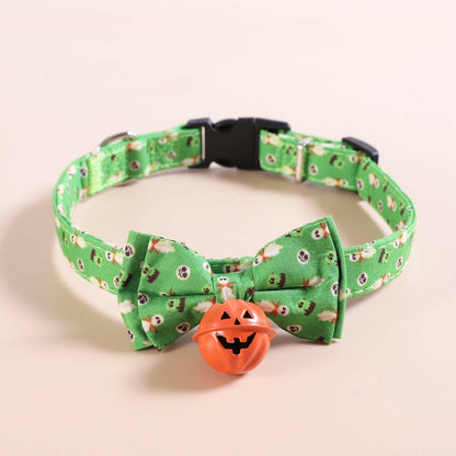 Collars Festive Collars Leash Pumpkin Bells Cat collar - linilee