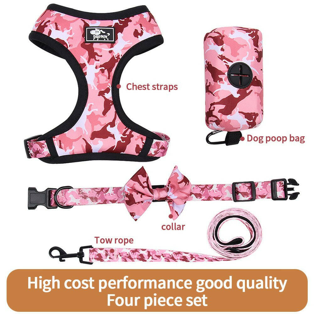 Leash Undershirt Type Dog Chest Strap Set. - linilee