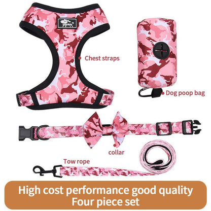 Leash Undershirt Type Dog Chest Strap Set. - linilee