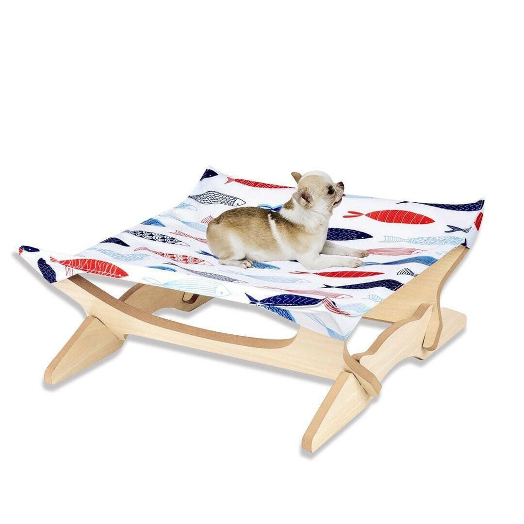 Pet Bed Wooden Cat Hammock. - linilee