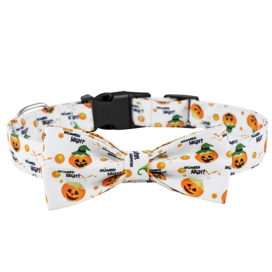 Dog Collar Bowknot Ghost Festival Jewelry Halloween. - linilee