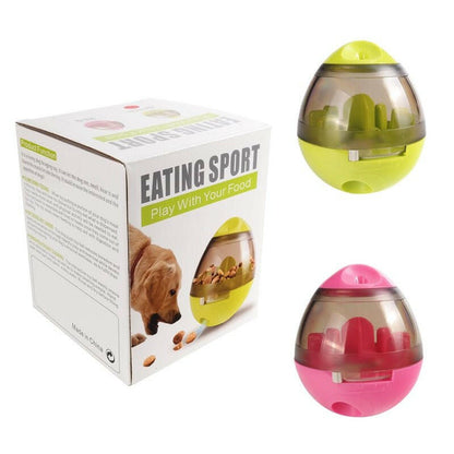 Ball Interactive Food Dispensing Dog Toy. - linilee