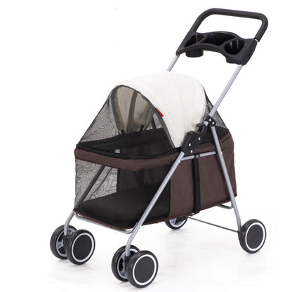 Teddy Outdoor Portable Folding Pet Cart - linilee