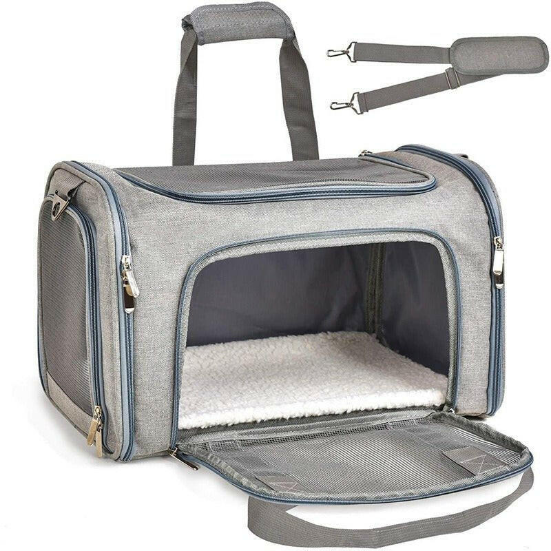 Cat Bag Portable Crossbody Pet Bag. Portable Cat Cage - linilee