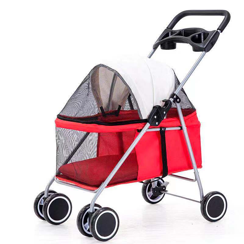 Teddy Outdoor Portable Folding Pet Cart - linilee