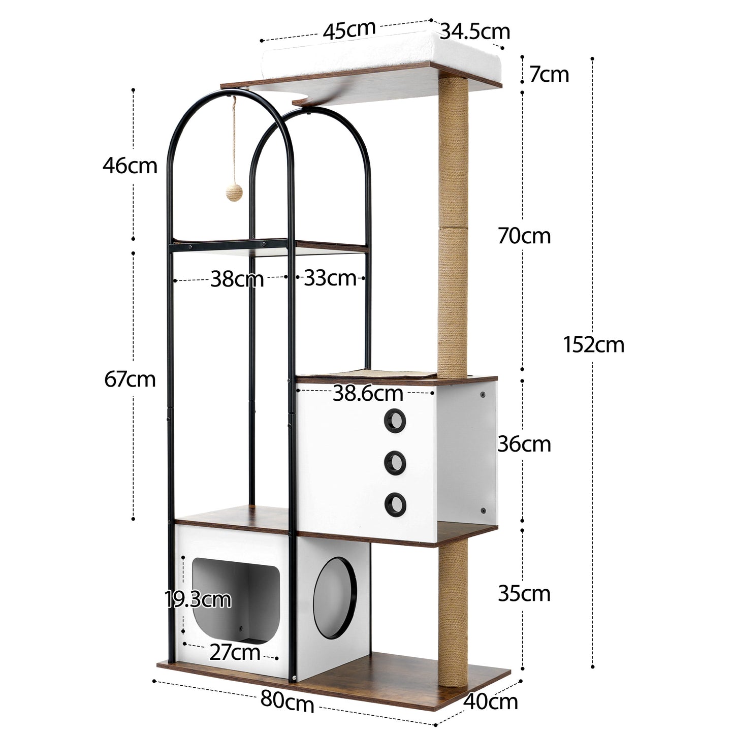 cat climbing frame, - linilee