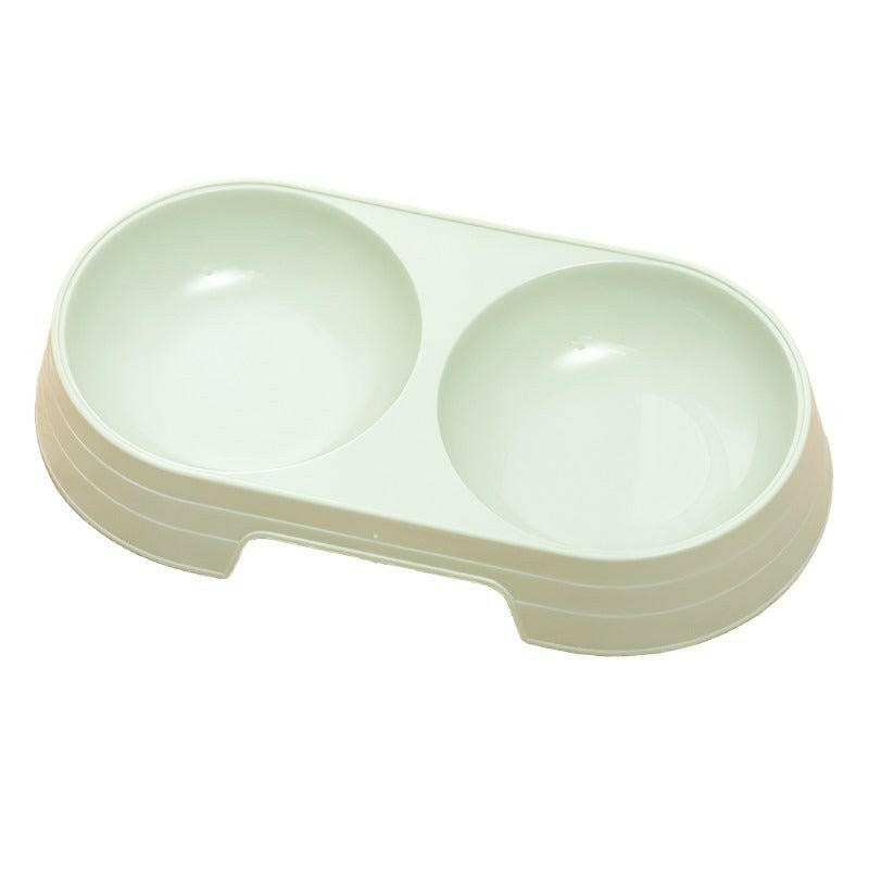 Macarone Double Pet Bowl Plastic . - linilee