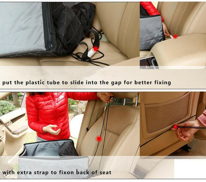 Mat Blanket Foldable Pet Dog Car Carrier Basket. Safety Single Seat Bag - linilee