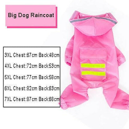 Dog Raincoat Jumpsuit Rain Coat Dog Clothes - linilee