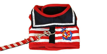 Dog Navy Chest Strap. - linilee