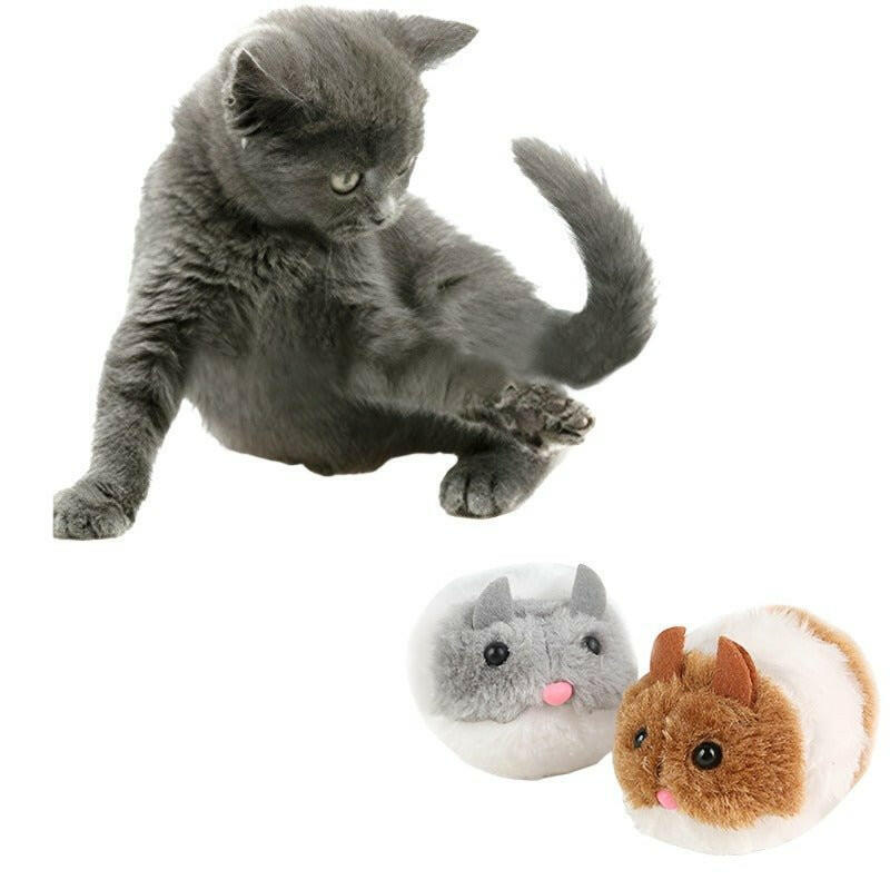 Cat Toys Plush Fur Toy Shake Movement Mouse. - linilee