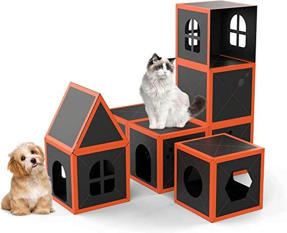 Cardboard Cat House. - linilee