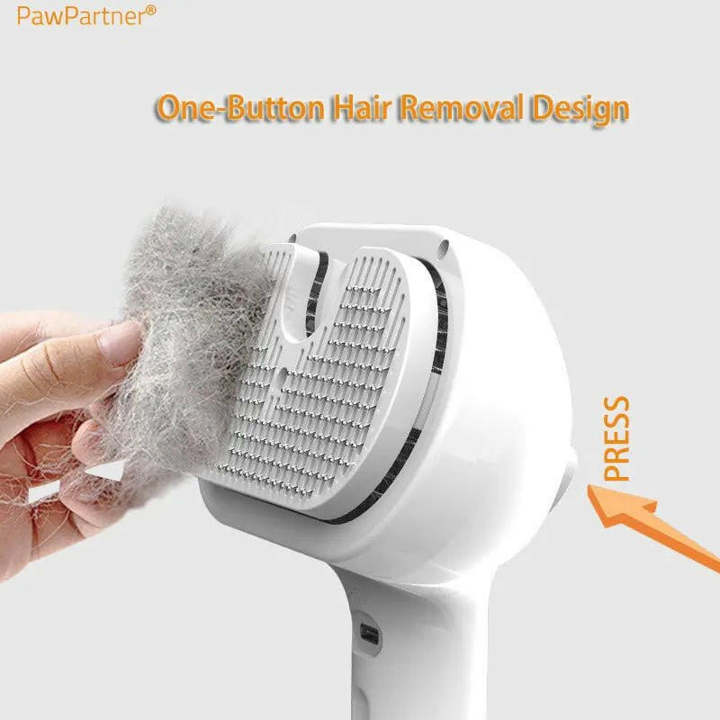 Cat Brush Grooming Tools Dematting Comb Built-in Mist Humidifier - linilee