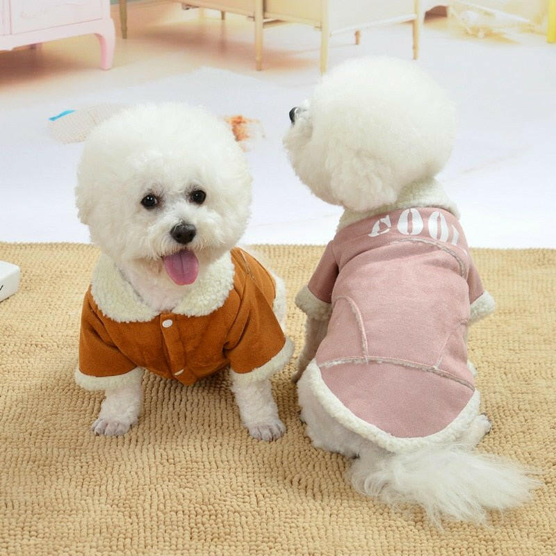 Cute Dog Jacket Winter Warm Dog Clothes - linilee