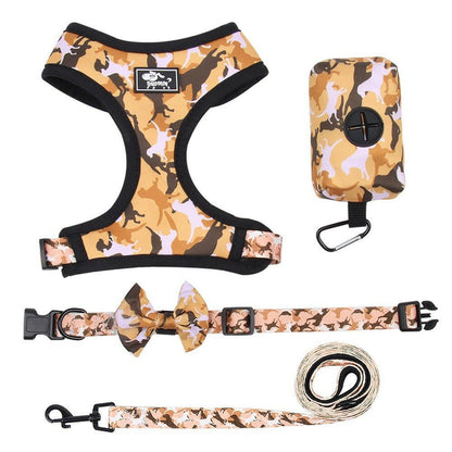 Leash Undershirt Type Dog Chest Strap Set. - linilee