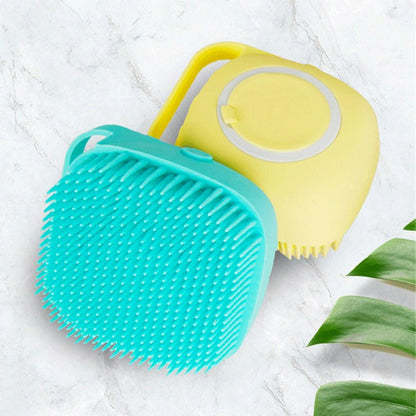 Soft Silicone Pet Bath Brush dog brush - linilee