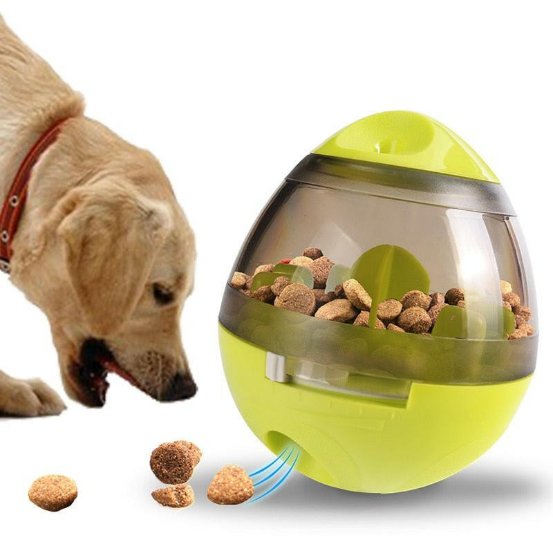 Ball Interactive Food Dispensing Dog Toy. - linilee