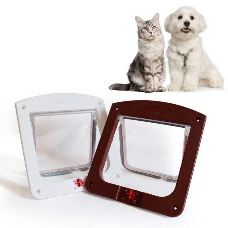 Pet Gates Door Lockable Safe Flap Door - linilee