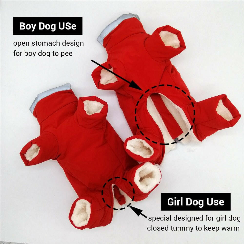 Dog Clothes Winter Overalls for Dogs - linilee