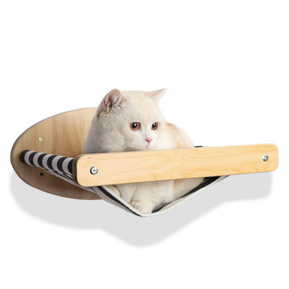 Cat Climbing Frame Wall-Mounted Solid. - linilee