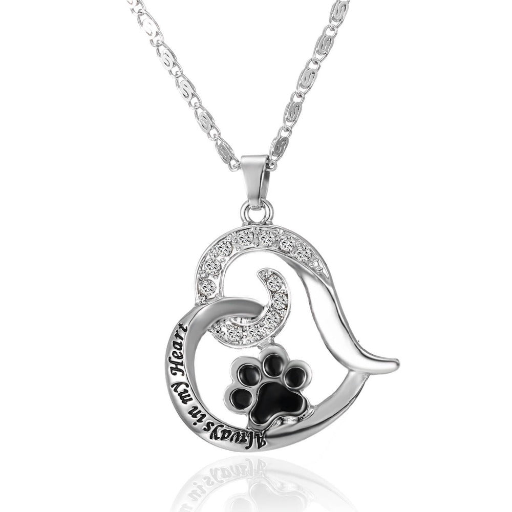 Pet Memorial Jewelry Cat Always In My Heart - linilee