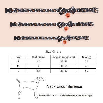 Collars Festive Collars Leash Pumpkin Bells Cat collar - linilee