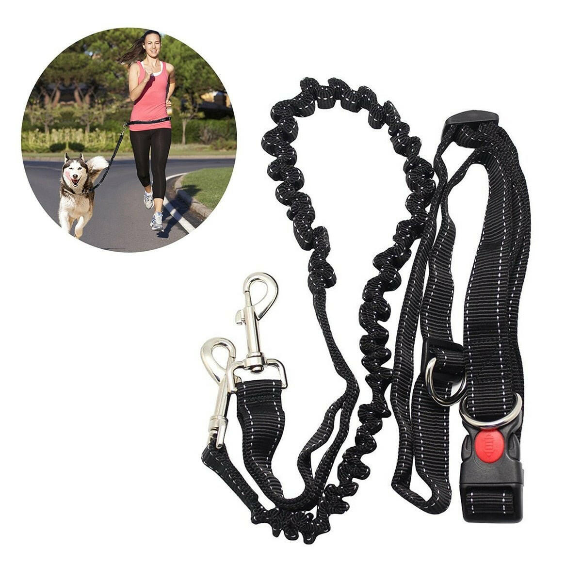 Adjustable Hand Free Dog Leash. - linilee