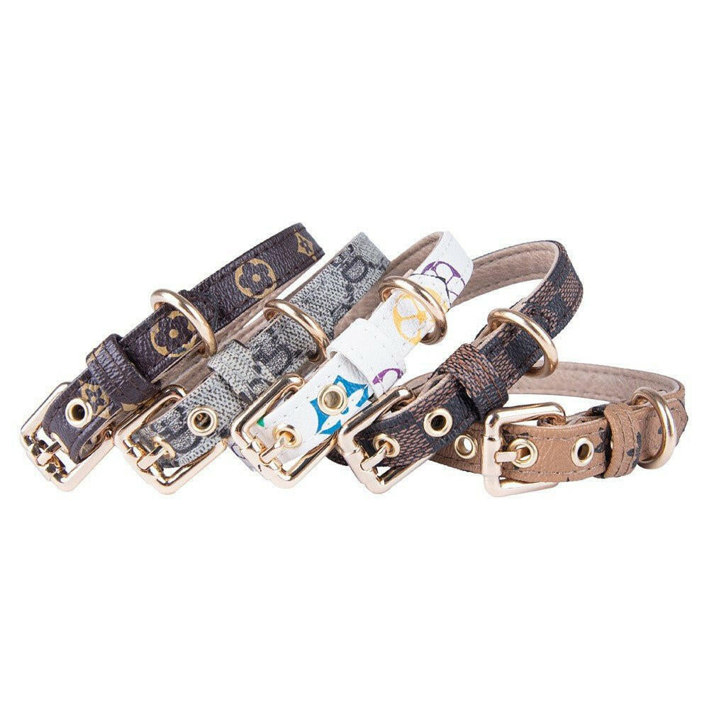 Collar PU Leather Dog Collar. - linilee