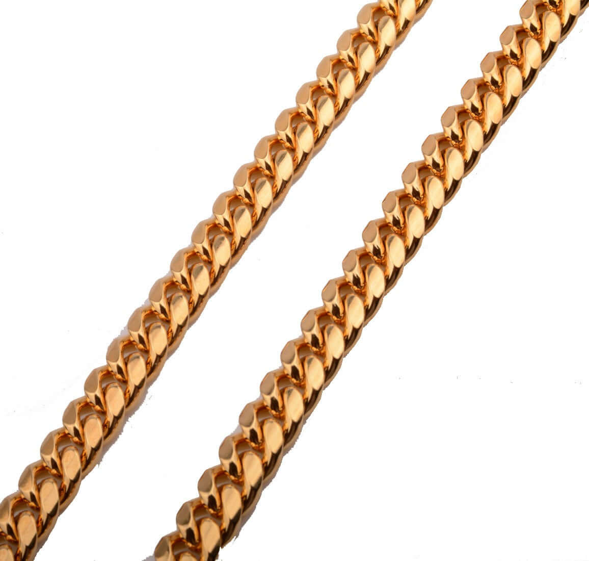 10mm stainless steel leather traction rope golden - linilee