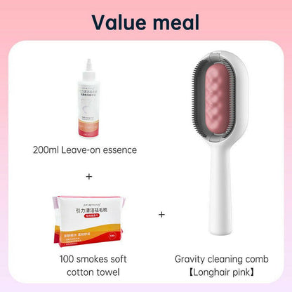 2 In 1 Hair Removal Cleaning Double Side cat Grooming - linilee