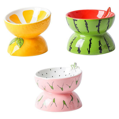 Bowl Ceramic Cat Food Bowl. - linilee