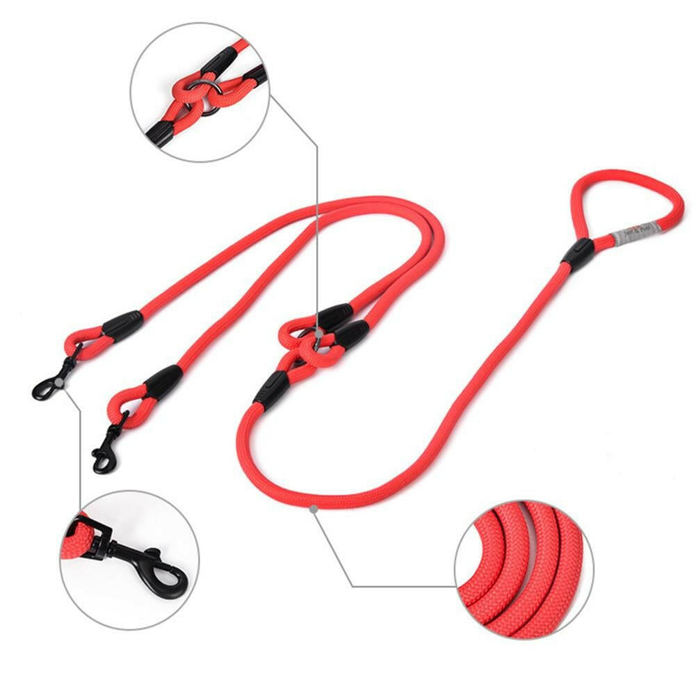 Double-Headed Dog Leash Pulls Two Dogs. - linilee