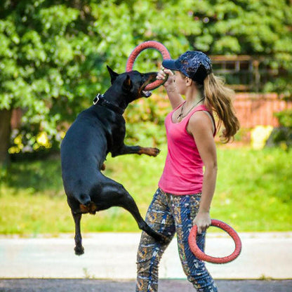 Flying Discs Pet Training Ring Interactive Training Dog. - linilee