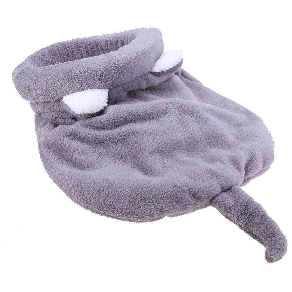 Coral Fleece Cat Sleeping Bag Bed. - linilee