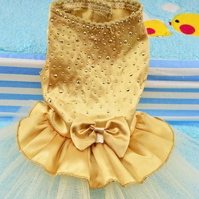 Cat Tutu Dress Rhinestone Bowknot . Princess Dress - linilee