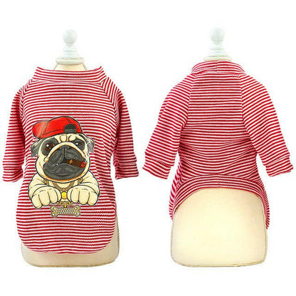 Cotton Pet Clothes Puppy Shirt Summer Dog Vest T-shirts S-2XL - linilee