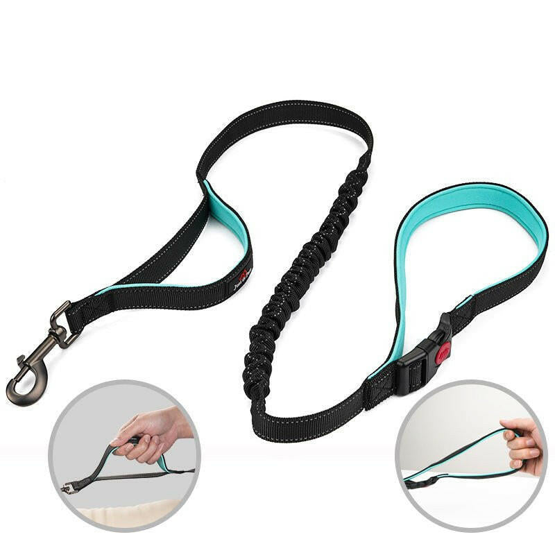 Medium And Large Dog Leash Double Handle. - linilee