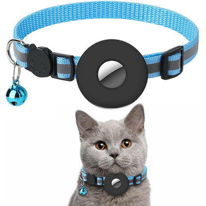 Collar With Bell Airtag Reflective cat collar - linilee